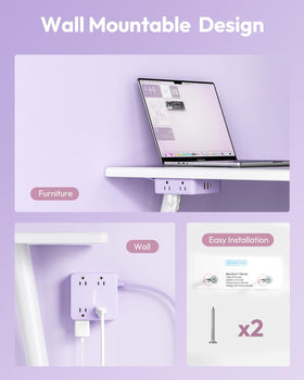 NTONPOWER USB ports auto-detect power for devices.