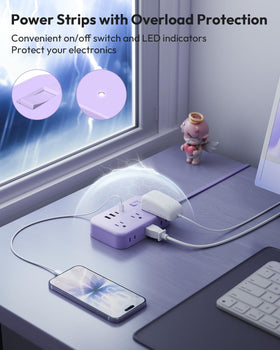 NTONPOWER USB ports and port labels highlighting 20W USB-C fast charging benefit