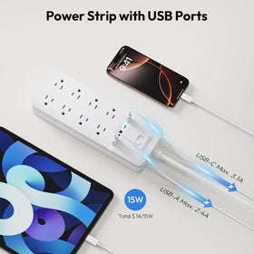 NTONPOWER USB ports and power sockets detail enabling direct device charging