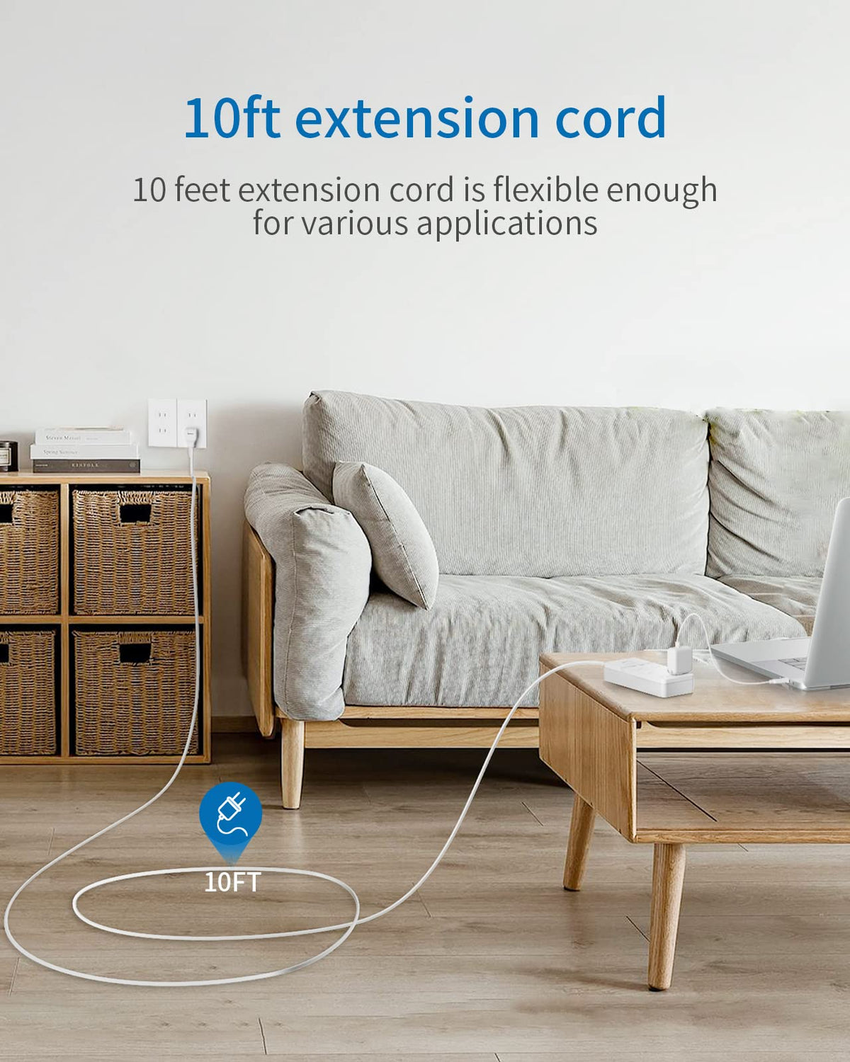 NTONPOWER USB ports and outlets displaying multiple charging options