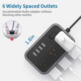 NTONPOWER USB ports close-up highlighting smart charging and fast device recharge