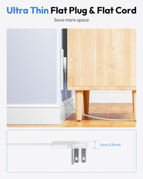 NTONPOWER mounting holes enable wall or bedside installation for space-saving organization.