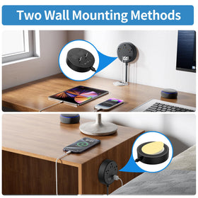 NTONPOWER wall-mountable power strip for organized walls and desks