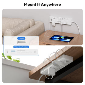 NTONPOWER wall-mounted in living room reducing clutter and improving access