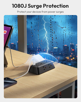 NTONPOWER powering large adapters without blocking other plugs for practicality