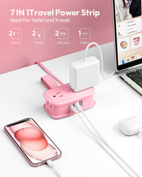 NTONPOWER wrap around extension cord keeps cables neatly tucked during packing