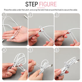 Nuanchu compact eleven-centimeter cable organizer fits in bags and drawers