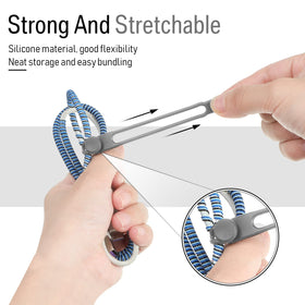Nuanchu silicone cable ties feel soft yet durable for daily organization tasks