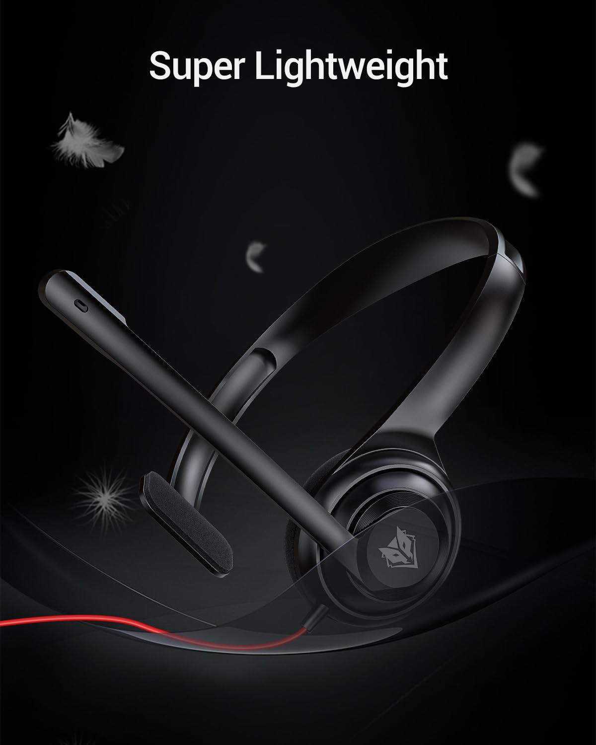 Lightweight HW02 headset at 60g designed for all-day comfort.
