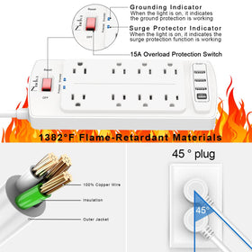 Nuetsa 10-foot cord length shown for flexible placement advantage