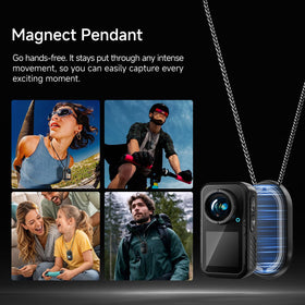 NUISK dual-screen use shows how to frame shots and review footage on the go