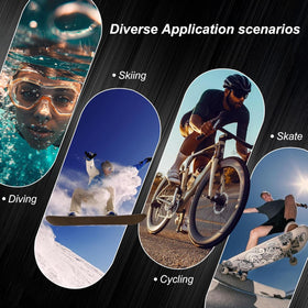 NUISK 4K mini thumb camera helmet mount ready for first-person cycling footage