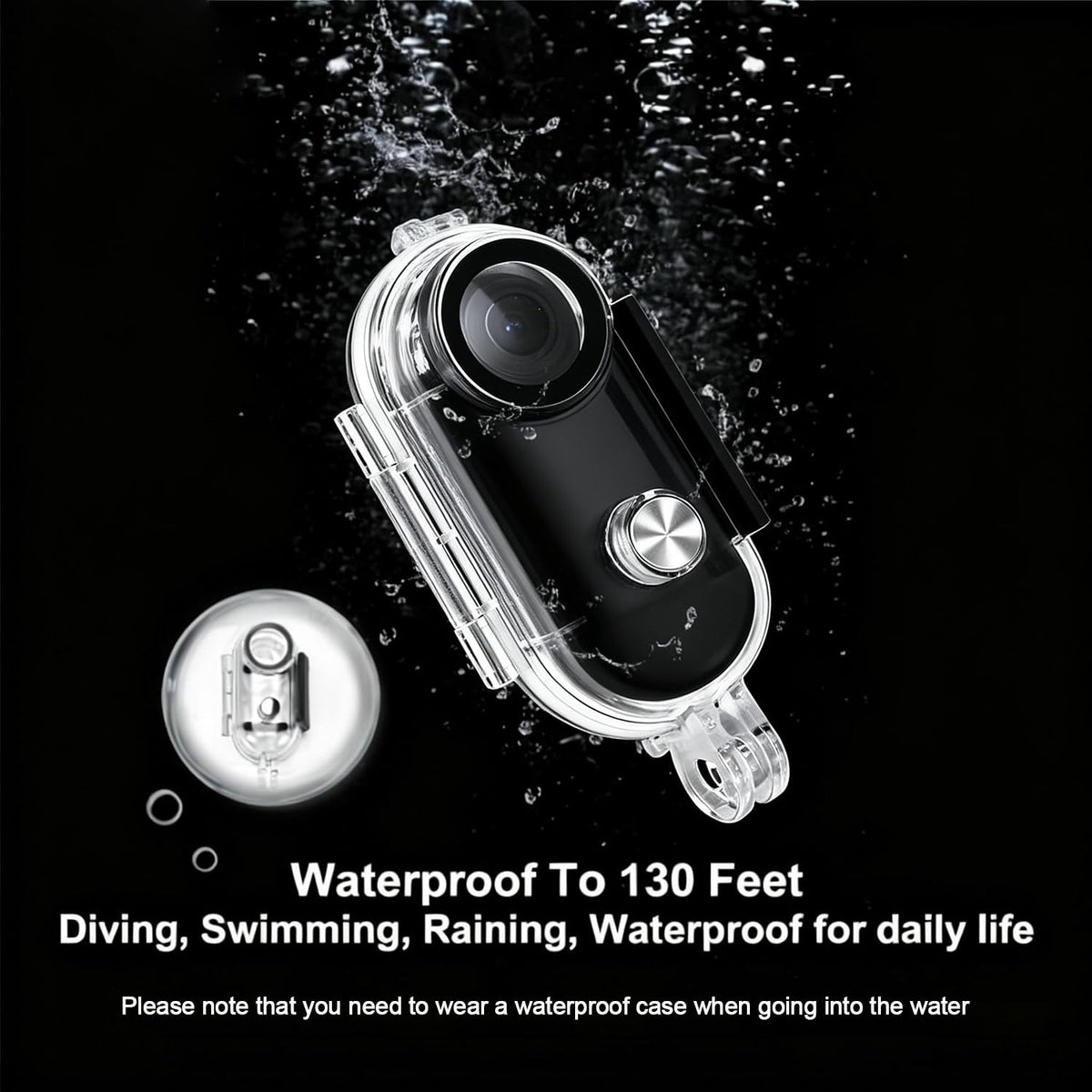 NUISK 4K mini thumb camera magnet attachment for hands-free filming on metal surfaces