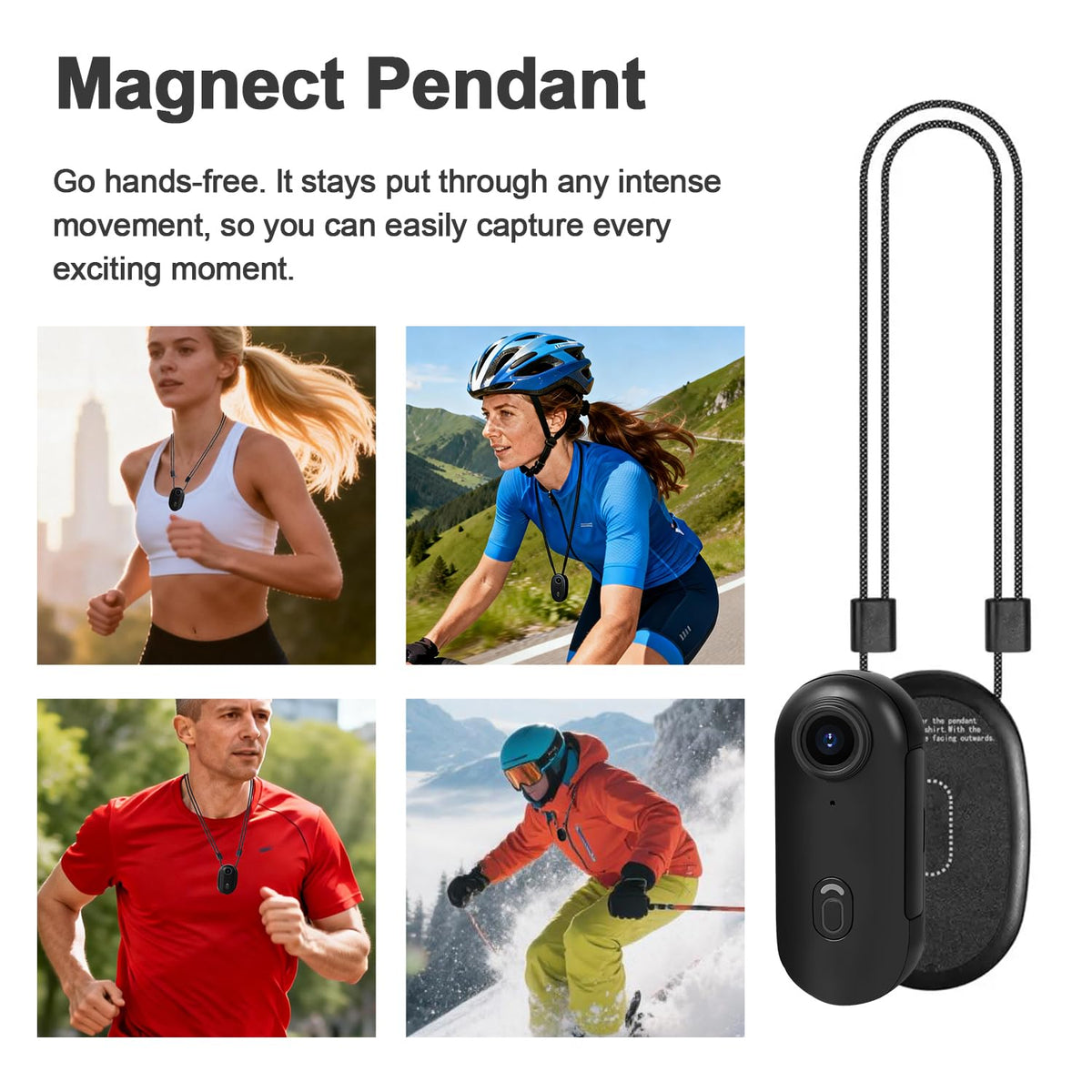 NUISK 4K mini thumb camera mounting accessories for versatile setups
