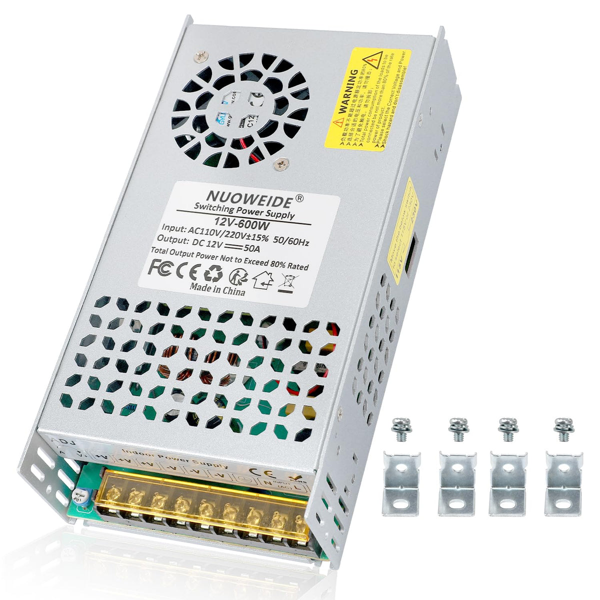 NUOWEIDE power supply front panel with status indicator for quick verification
