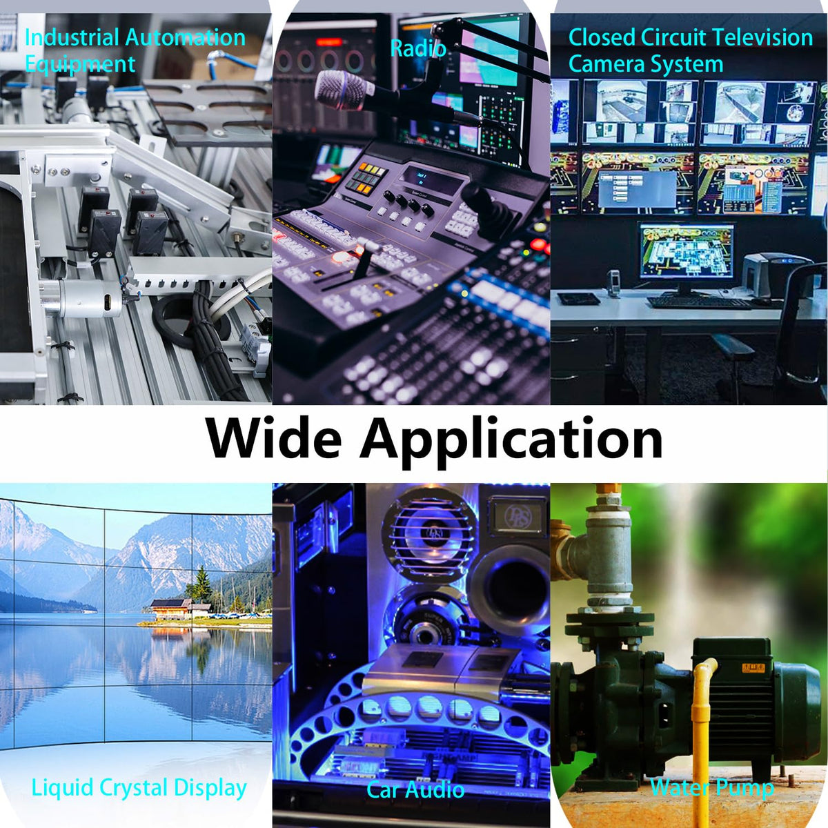 Wide 110/220V input supports use at home or workshop