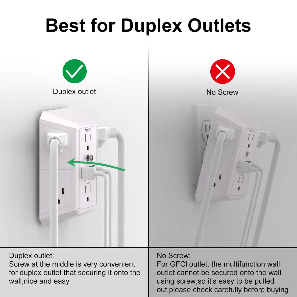 NUOZHI USB-A and USB-C ports for convenient device charging