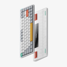 Nuphy Air75 V2 height stands improve typing comfort during long sessions.