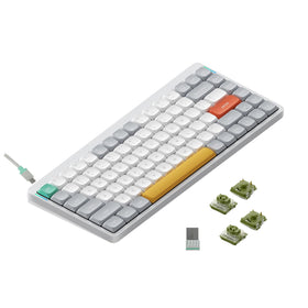 Nuphy Air75 V2 translucent bottom shell showcasing premium build and modern aesthetics.
