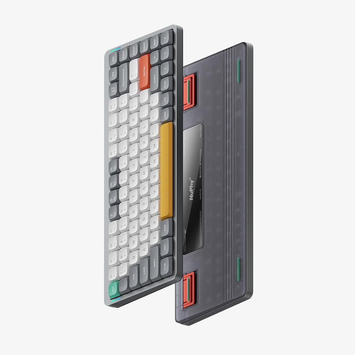 Nuphy Air75 V2 aluminum frame provides sturdy, durable typing feel during long sessions.