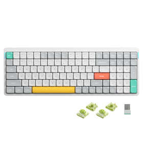 nuphy Air96 V2 front view highlights slim profile for portable desk setups