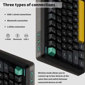 Nuphy Halo75V2 supports multi-device Bluetooth setup for seamless transitions.
