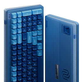 Nuphy Halo96 V2 side profile highlighting gasket mount for quieter typing