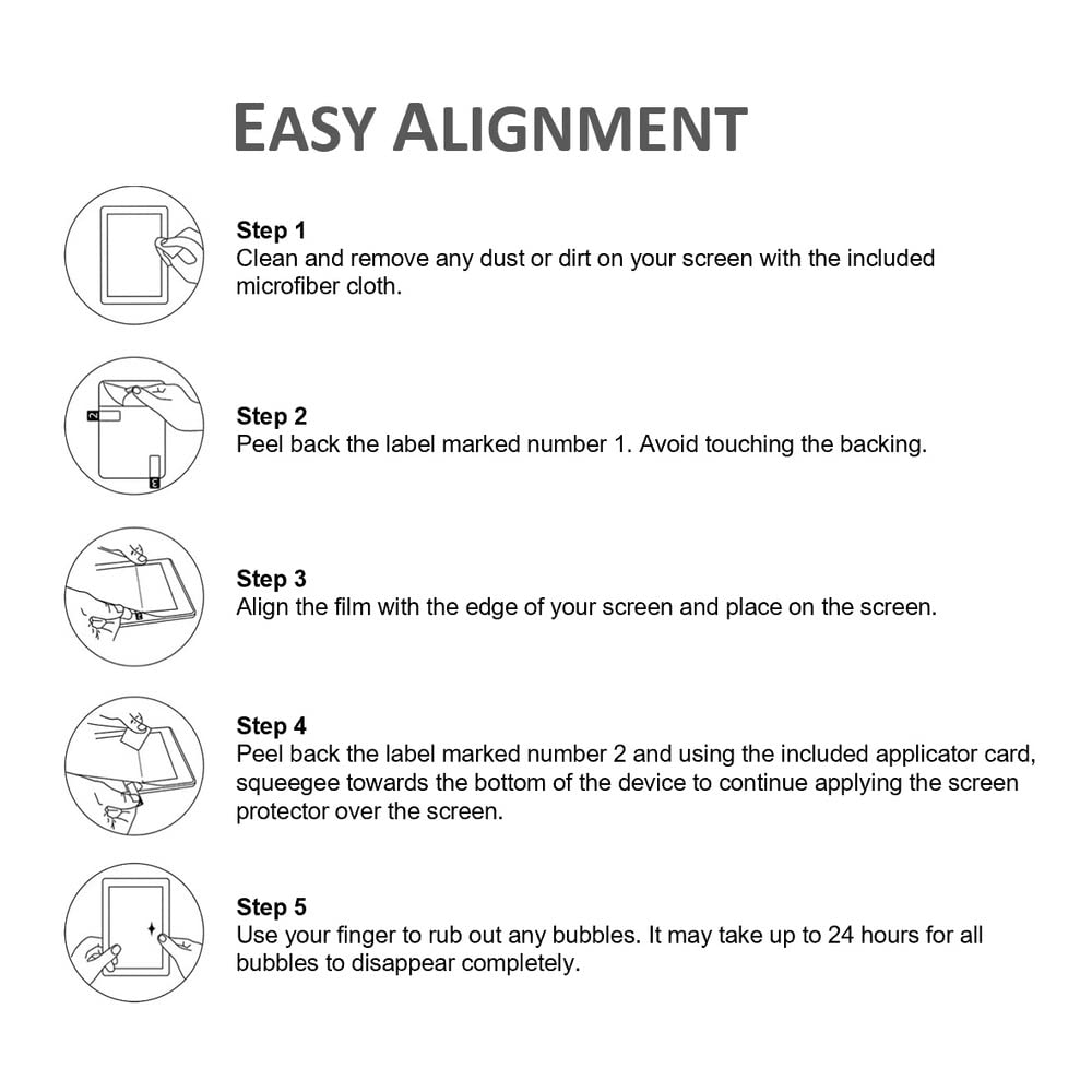 Nupro cleaning cloth included with the screen protector kit for maintenance