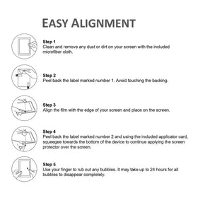 Nupro cleaning cloth included with the screen protector kit for maintenance