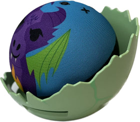 Nupro Dragon Egg Stand sits on a table or nightstand for easy kid access