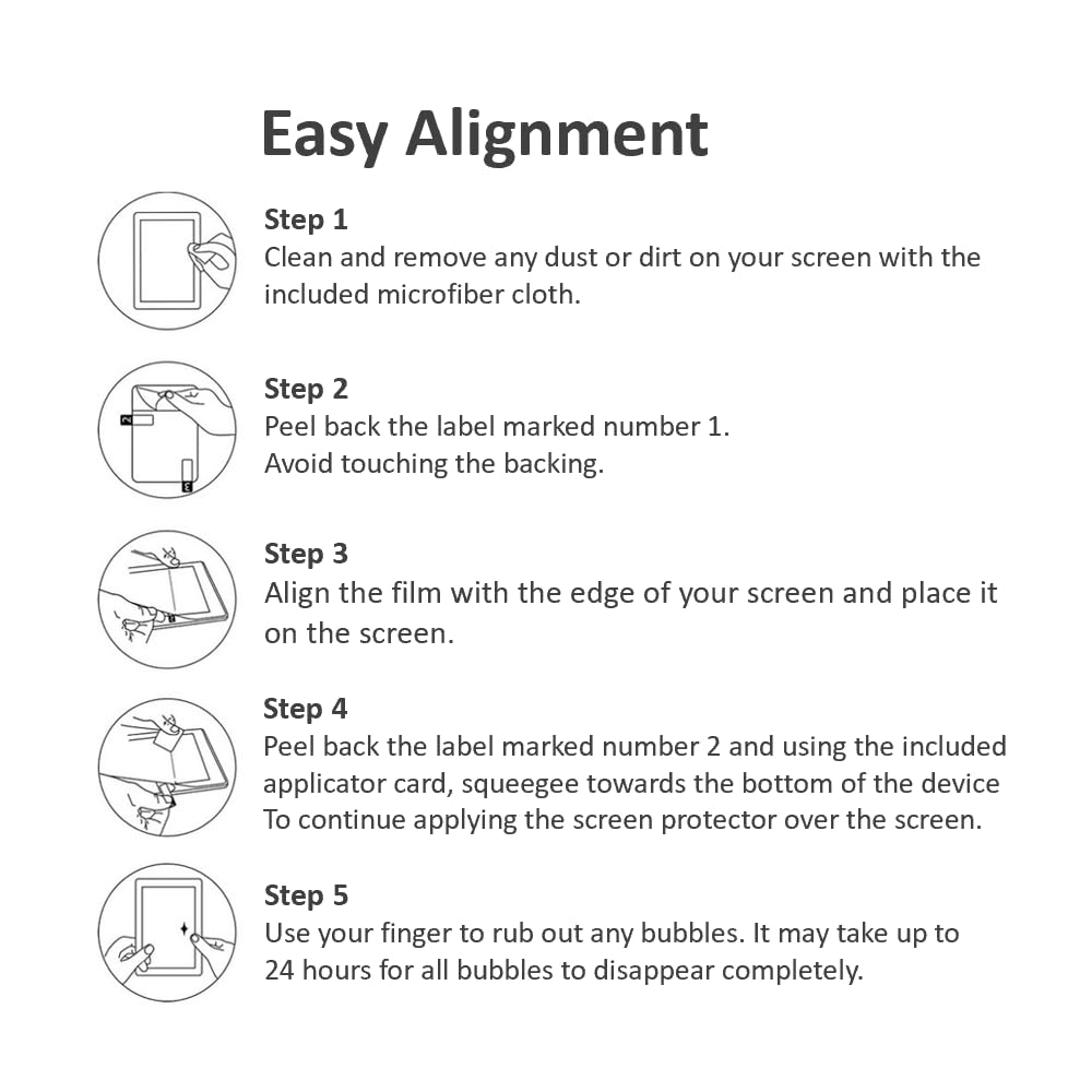 Nupro installation kit in use during screen protection application