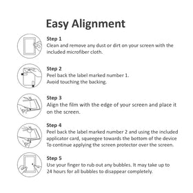 Nupro installation kit in use during screen protection application