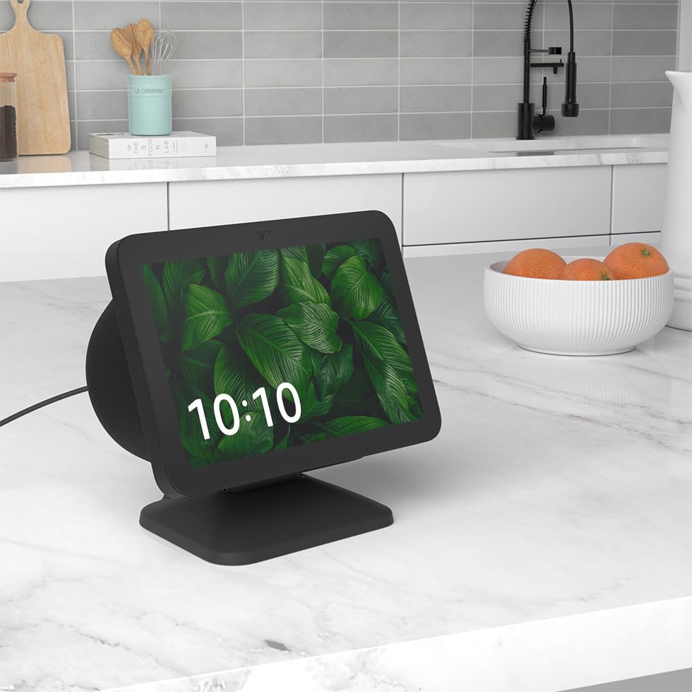 Nupro tilt stand charcoal and glacier white color options to match home decor