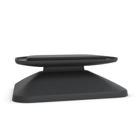 Nupro tilt stand front view showing secure Echo Show 8 placement and improved visibility