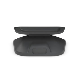 Nupro tilt stand held in hand to show compact size and easy snap-on installation