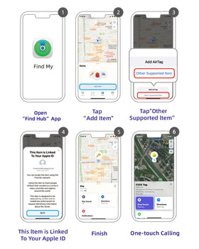 iPhone displaying Find My map with Nutale tracker direction, aiding precise recovery