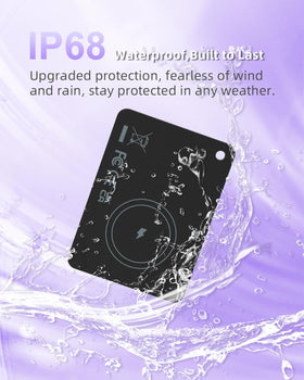 Nutale tracker sliding into a wallet card slot, shows discreet carry benefit