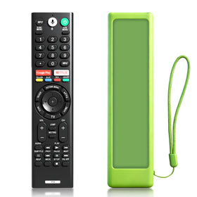 Nuteserk replacement remote for Sony with glow case, front view for easy dark-room visibility.