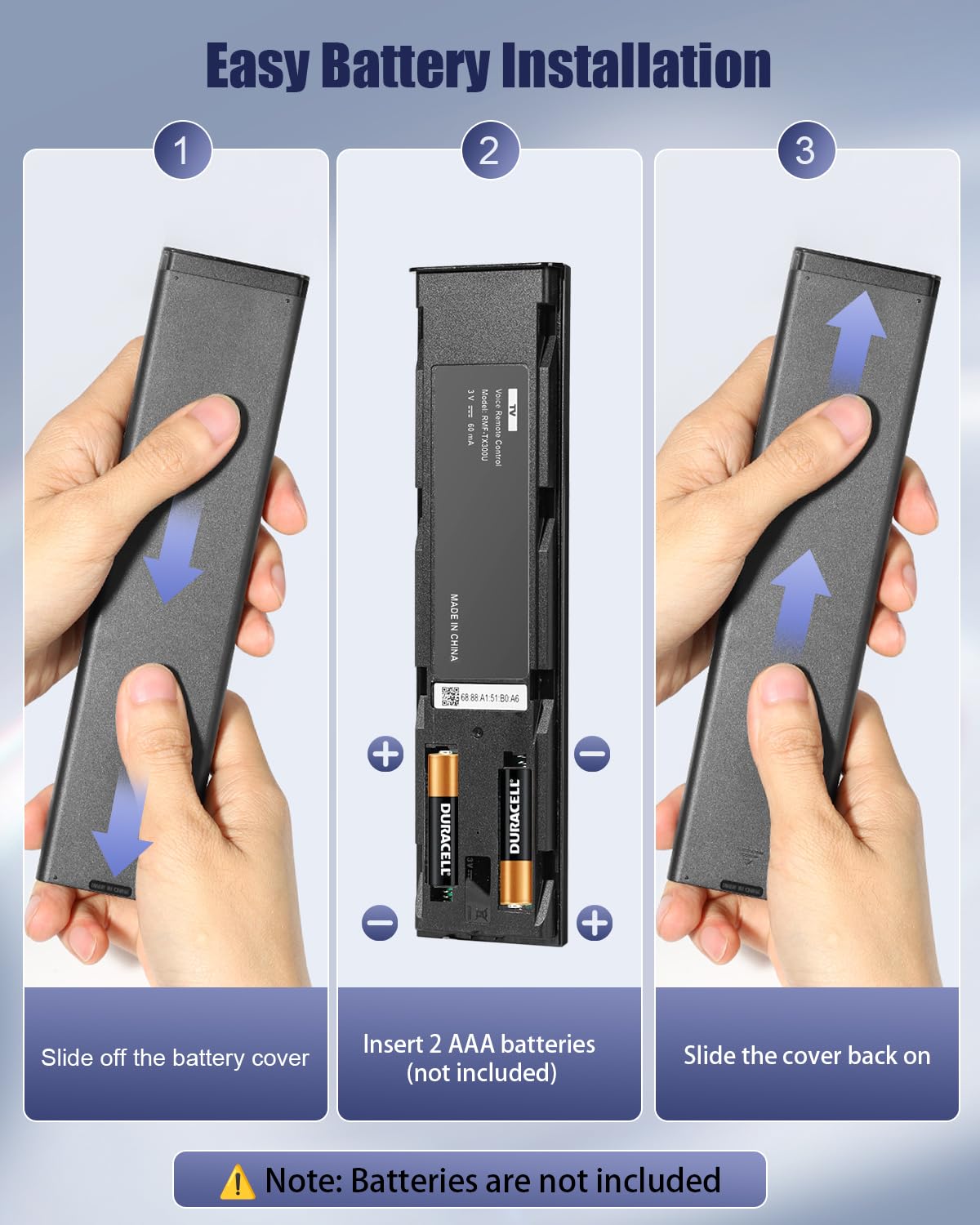 Nuteserk glow-case remote with shortcut icons illuminated in dim lighting.