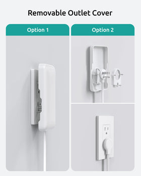 Nutict slim flat extension cord blends with walls and furniture.