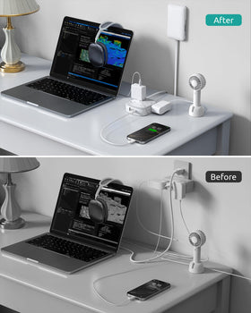 NUTICT USB ports charging multiple devices simultaneously to reduce extra chargers
