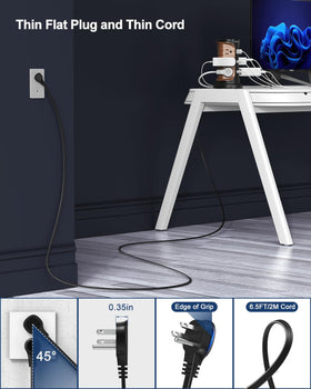 NVEESHOX mounting clips and holes image showing secure wall or under-desk installation