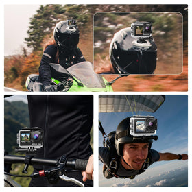 Nvgfelis attached to bicycle handlebar for steady ride footage