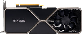 NVIDIA RTX 3080 Founders Edition renewed front view for like-new condition and gaming readiness