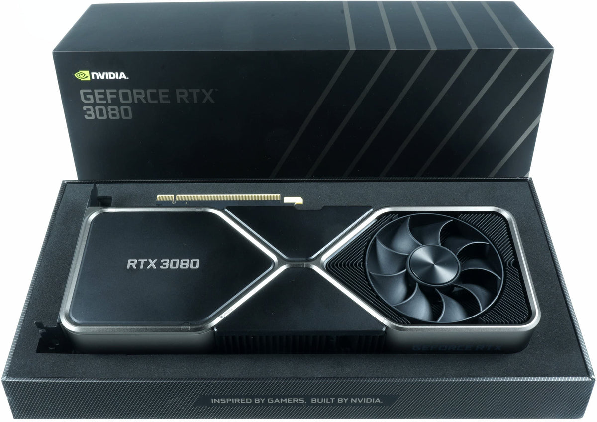 NVIDIA RTX 3080 Founders Edition renewed packaging visuals reflecting like-new condition