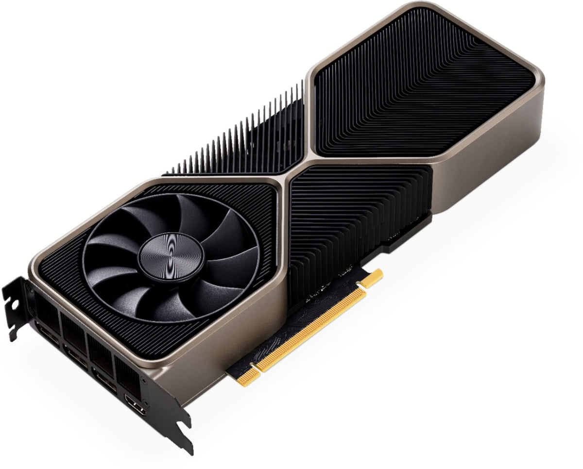 NVIDIA RTX 3080 Founders Edition renewed top view emphasizing heatsink layout