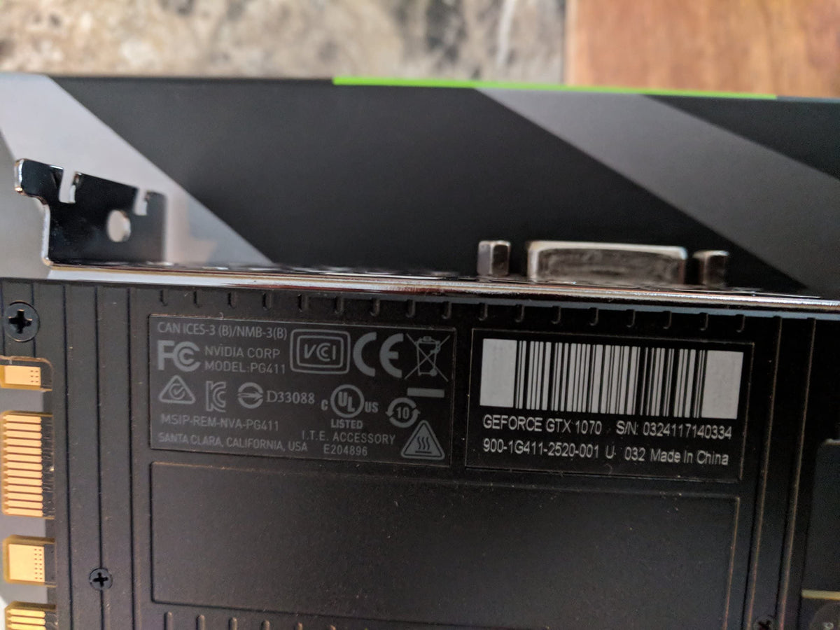 NVIDIA GeForce GTX 1070 Founders Edition renewed cooling shroud close-up