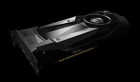 NVIDIA GeForce GTX 1080 Ti FE card detail highlights power circuitry.