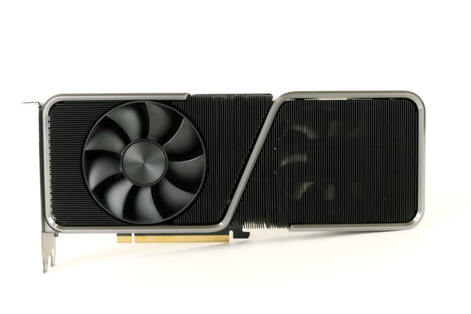 NVIDIA GeForce RTX 3070 Ti graphics card in dark platinum finish for high-end gaming.