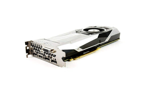 NVIDIA GTX 1080 FE ports and edges show versatile connections for multiple displays.